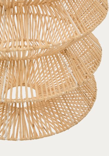 KAVE HOME Dakit loftslampeskrm i X med lys finish 40 x 54cm