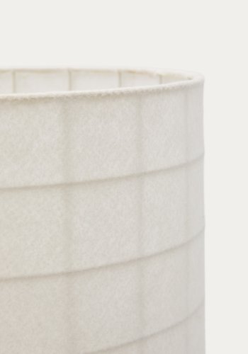 KAVE HOME Dulan gulvlampe i sort metal med bomuldsskrm