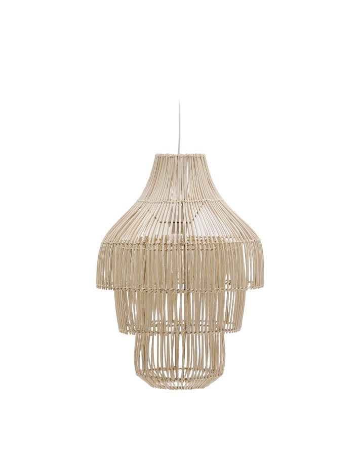 KAVE HOME Janoa loftslampeskrm i rattan med let finish 38cm