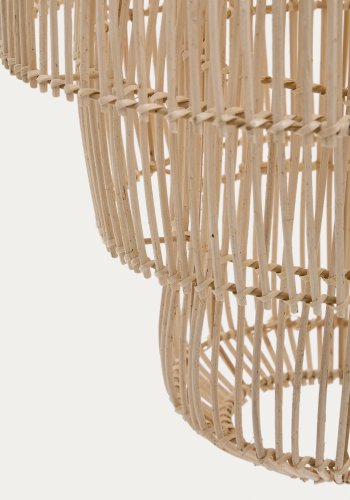 KAVE HOME Janoa loftslampeskrm i rattan med let finish 38cm