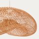 KAVE HOME Isora loftlampeskrm i rattan med naturlig finish 81 x 56 cm