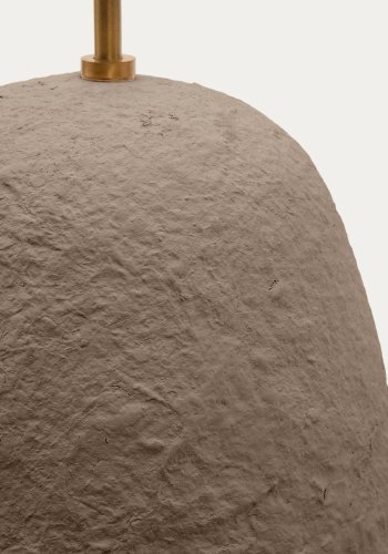 KAVE HOME Lisora loftslampe i brun papmaché Ã˜25cm