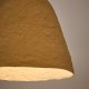 KAVE HOME Lisora loftslampe i beige papmaché Ã˜25cm