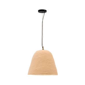 KAVE HOME Lisora loftslampe i beige papmaché Ã˜35cm