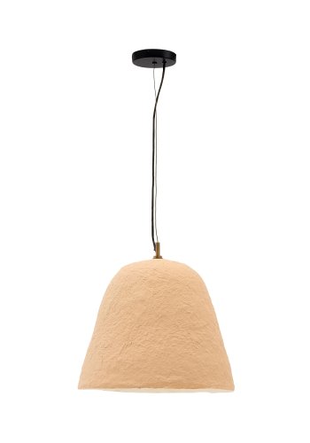 KAVE HOME Lisora loftslampe i beige papmaché Ã˜35cm