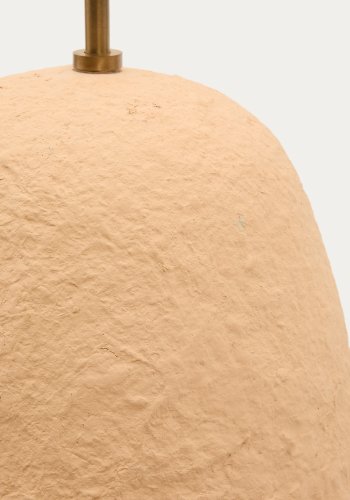KAVE HOME Lisora loftslampe i beige papmaché Ã˜35cm