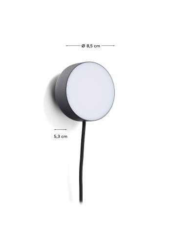 KAVE HOME Spotlight i orey sort metal