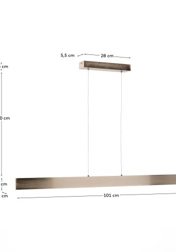 KAVE HOME Boadella loftlampe - slv brstet aluminium