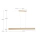 KAVE HOME Boadella loftlampe - beige aluminium