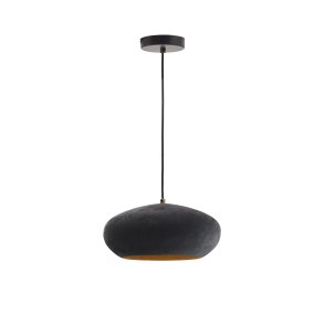 KAVE HOME Inda metalloftslampe i sort finish, 30 cm