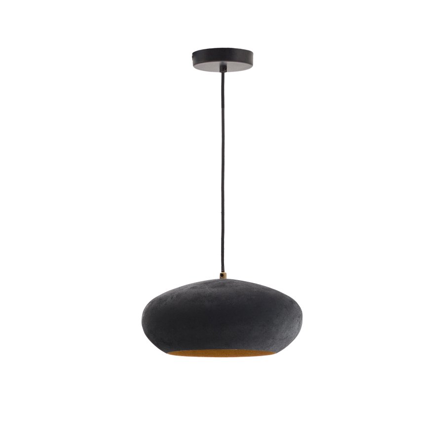 KAVE HOME Inda metalloftslampe i sort finish, 30 cm