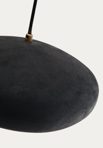 KAVE HOME Inda metalloftslampe i sort finish, 30 cm