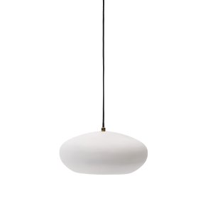 KAVE HOME Inda metalloftslampe i hvid finish, 30 cm