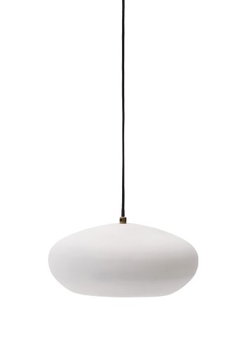 KAVE HOME Inda metalloftslampe i hvid finish, 30 cm
