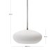 KAVE HOME Inda metalloftslampe i hvid finish, 30 cm