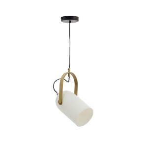 KAVE HOME Reisy loftslampe af glaseret glas, Ã˜14 cm
