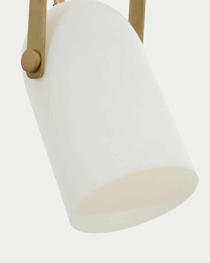 KAVE HOME Reisy loftslampe af glaseret glas, Ã˜14 cm