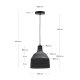 KAVE HOME Amire loftlampe, rund - sort tr (21)