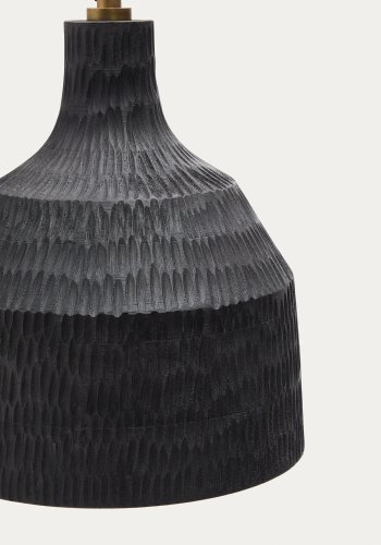 KAVE HOME Amire loftlampe, rund - sort tr (21)