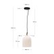 KAVE HOME Shenli loftlampe i alabast, 15 cm