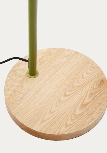 KAVE HOME Catlar gulvlampe - grn metal og asketr