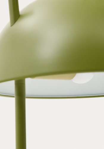 KAVE HOME Catlar gulvlampe - grn metal og asketr