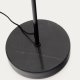 KAVE HOME Sayra gulvlampe lavet af sort marmor og metal i sortmalet finish