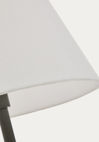 KAVE HOME Navat gulvlampe med metalfod i grnmalet finish