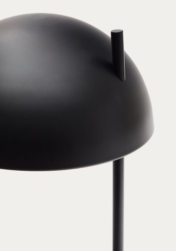 KAVE HOME Catlar bordlampe - sort metal og asketr