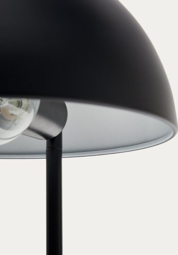 KAVE HOME Catlar bordlampe - sort metal og asketr
