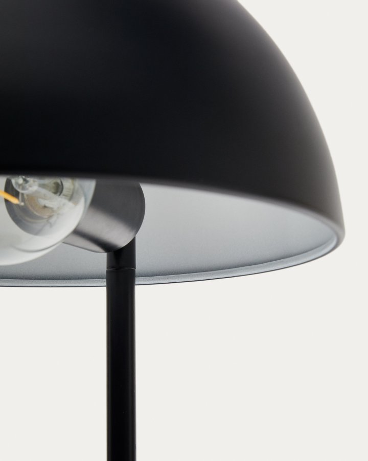 KAVE HOME Catlar bordlampe - sort metal og asketr