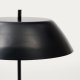KAVE HOME Sayra bordlampe lavet af sort marmor og metal i sortmalet finish
