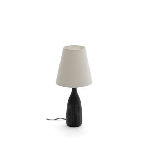 KAVE HOME Luvia bordlampe med trfod i sortmalet finish