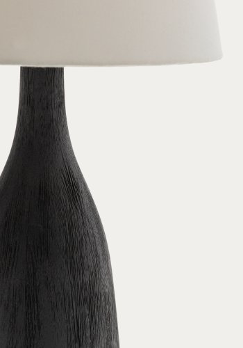 KAVE HOME Luvia bordlampe med trfod i sortmalet finish