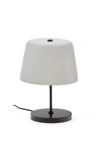 KAVE HOME Nefar bordlampe lavet af glaseret glas og zink