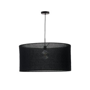 KAVE HOME Mariela loftslampeskrm i hr i sort finish  80 x 40 cm