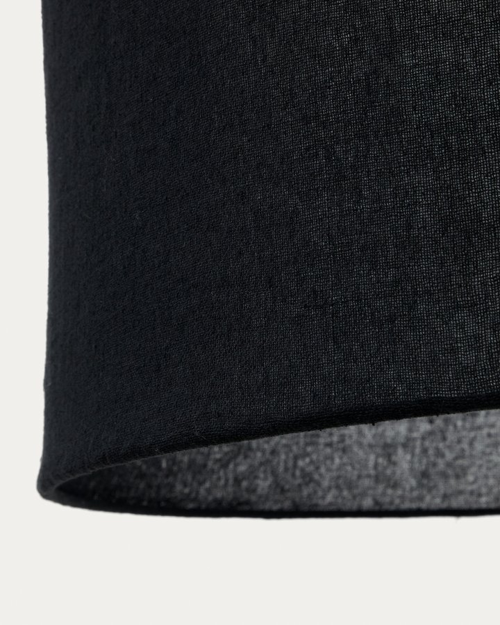 KAVE HOME Mariela loftslampeskrm i hr i sort finish  80 x 40 cm