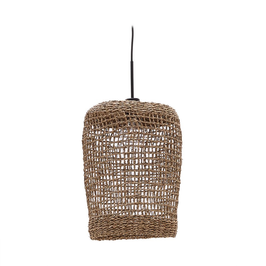KAVE HOME Laiar loftlampeskrm i rattan i naturlig finish 27 cm