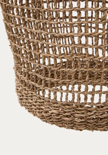 KAVE HOME Laiar loftlampeskrm i rattan i naturlig finish 27 cm