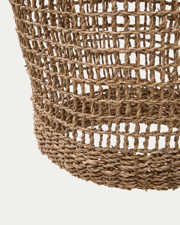 KAVE HOME Laiar loftlampeskrm i rattan i naturlig finish 27 cm