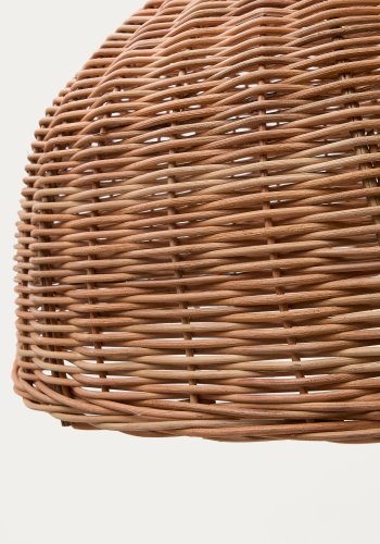 KAVE HOME Jornets loftlampeskrm i rattan i naturlig finish  80 cm