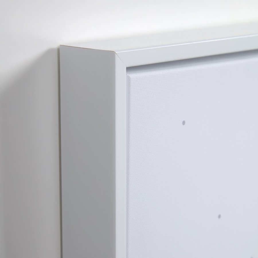 KAVE HOME Ludmila billede - gr kanvas og MDF (st af 2)