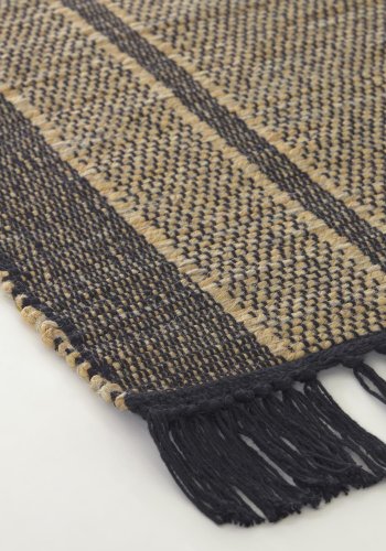 KAVE HOME Brunilda gulvtppe - brun/sort sgrs/uld/bomuld (160x230)