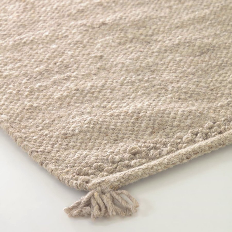 KAVE HOME Carime gulvtppe - beige uld/bomuld/polyester (200x300)