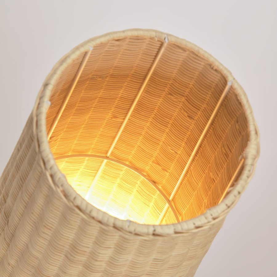 KAVE HOME Kamaria bordlampe - natur rattan og metal