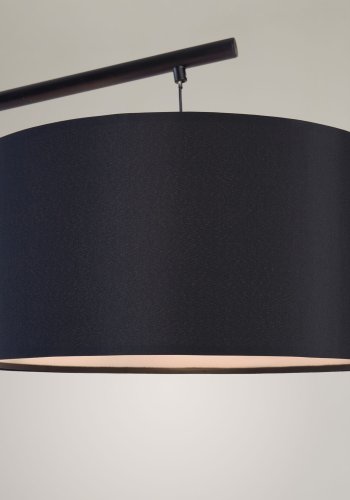 KAVE HOME Ciana gulvlampe - sort bomuld/plast/metal