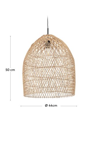 KAVE HOME Domitila lampeskrm - natur rattan (44)