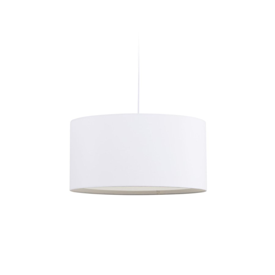 KAVE HOME Santana loftlampe, m. diffuse - hvid stof og PVC (40)