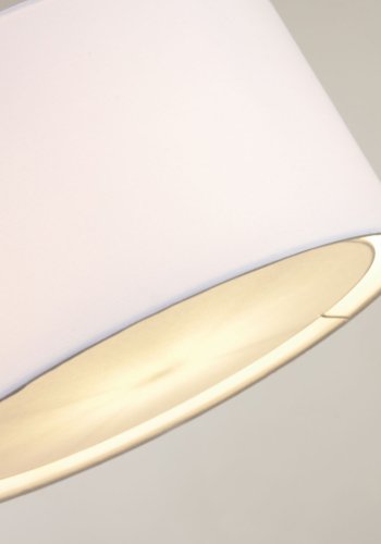 KAVE HOME Santana loftlampe, m. diffuse - hvid stof og PVC (40)