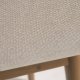 KAVE HOME Konna spisebordsstol, m. armln - beige polyester og brun asketr